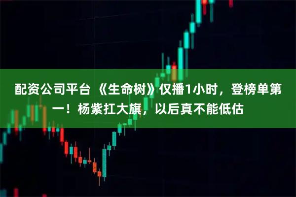 配资公司平台 《生命树》仅播1小时,登榜单第一!杨紫扛大旗,以后真不能低估